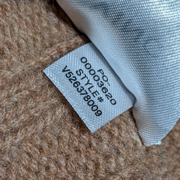 Vince Mixed Rib Wool & Cashmere Sleeveless Turtleneck Sweater Pink Size XS - Picture 10 of 11